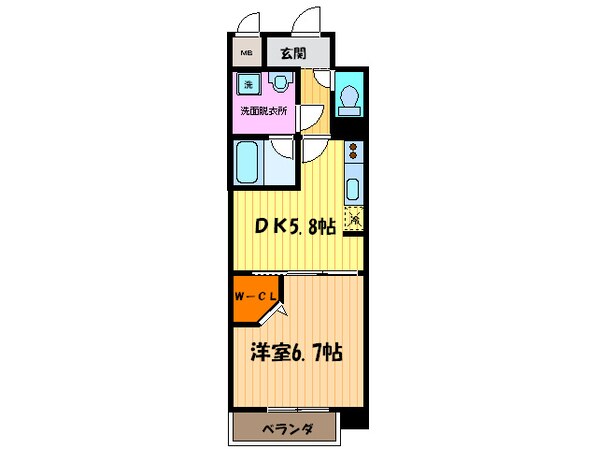 カンナビ－ノの物件間取画像